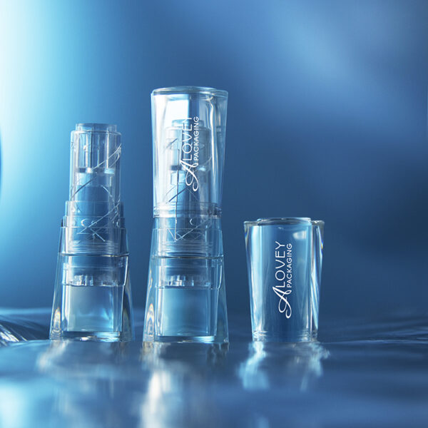 Cute square clear lipstick tube transparent lipstick packaging