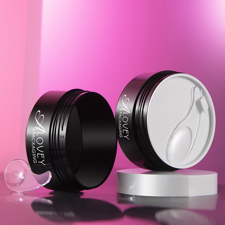 Round facial Mask Cosmetic Jar With Spatula 100g