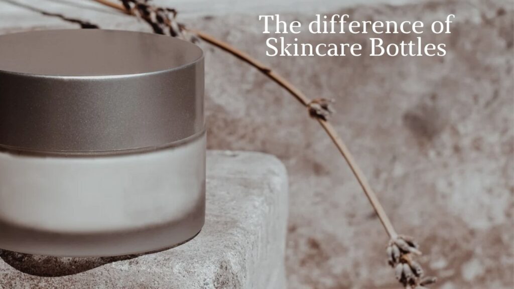 skincare bottles