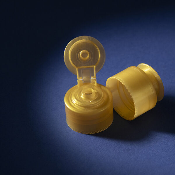 Flip Top Caps For Bottle With Gold Color