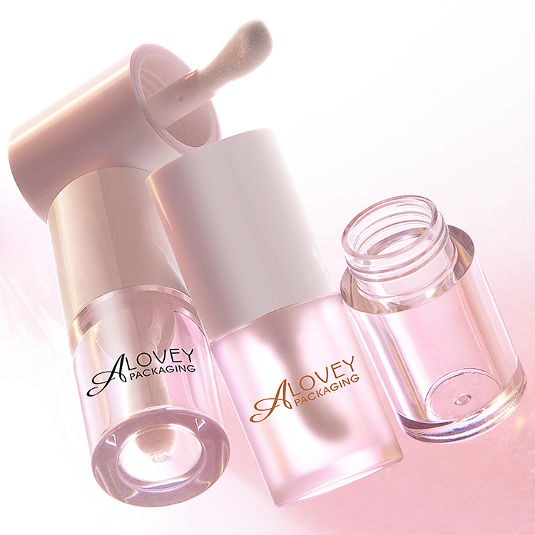 empty lip gloss container with big brush