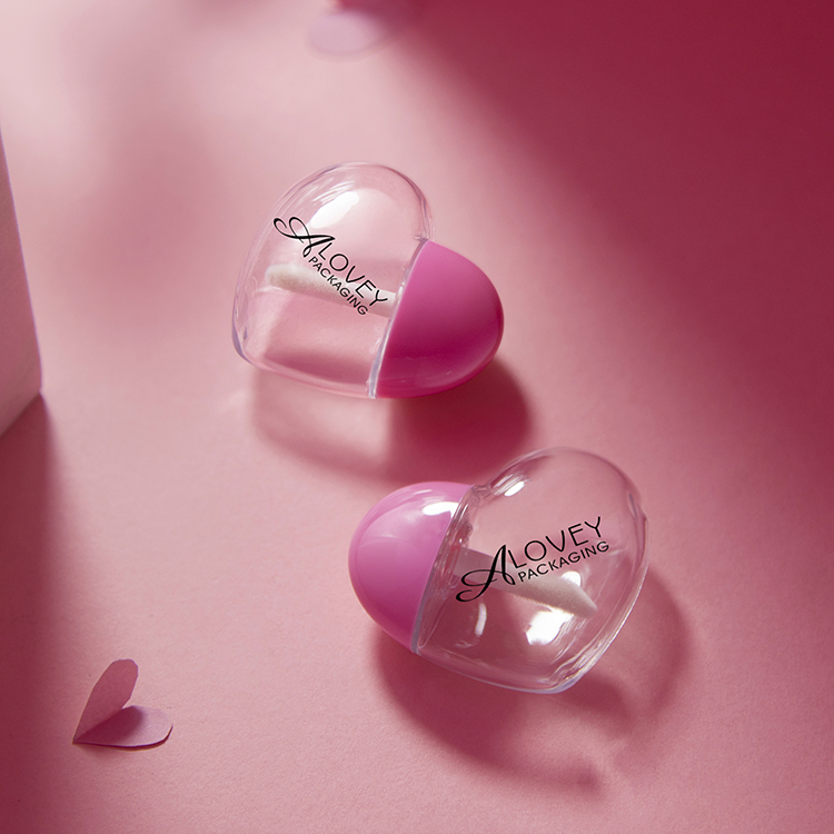 heart lip gloss tubes