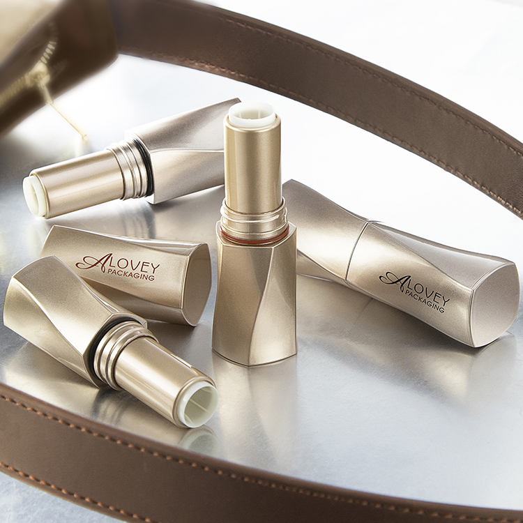 gold lipstick tube