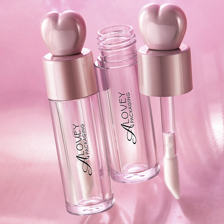 heart lip gloss tubes