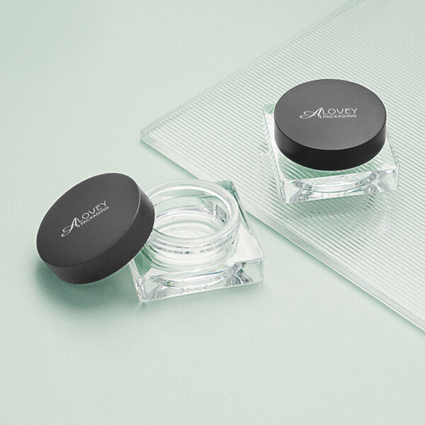 square cosmetic jar
