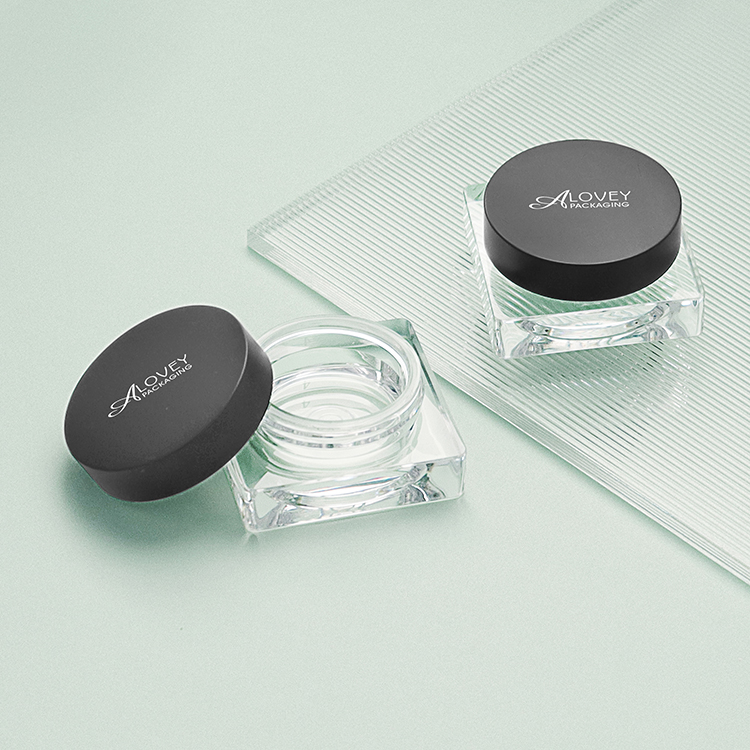 square cosmetic jar