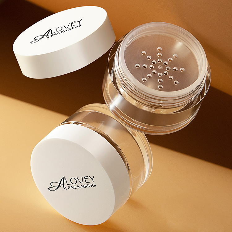 clear loose powder cases