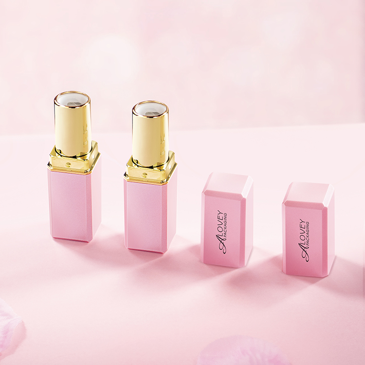 Pink lipstick tube
