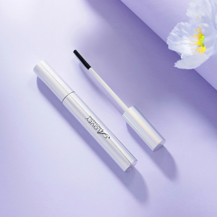 empty slim mascara tube with brush