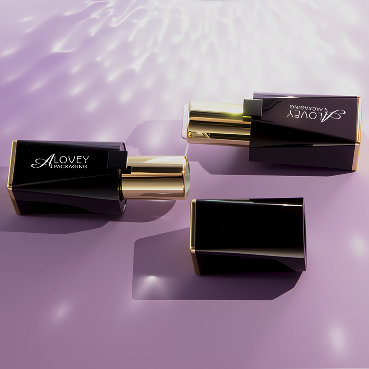 black and gold lipstick tube​