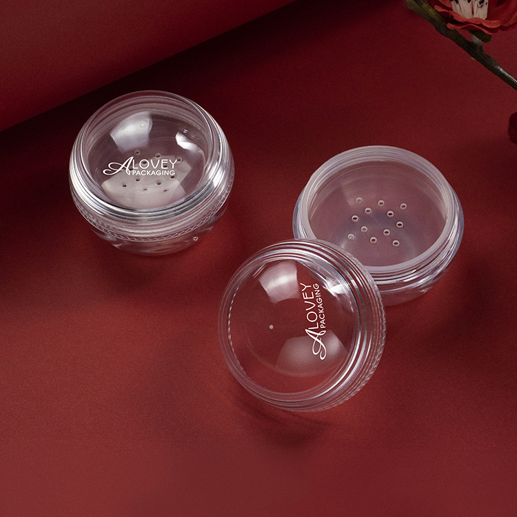 Clear Loose Powder Jar